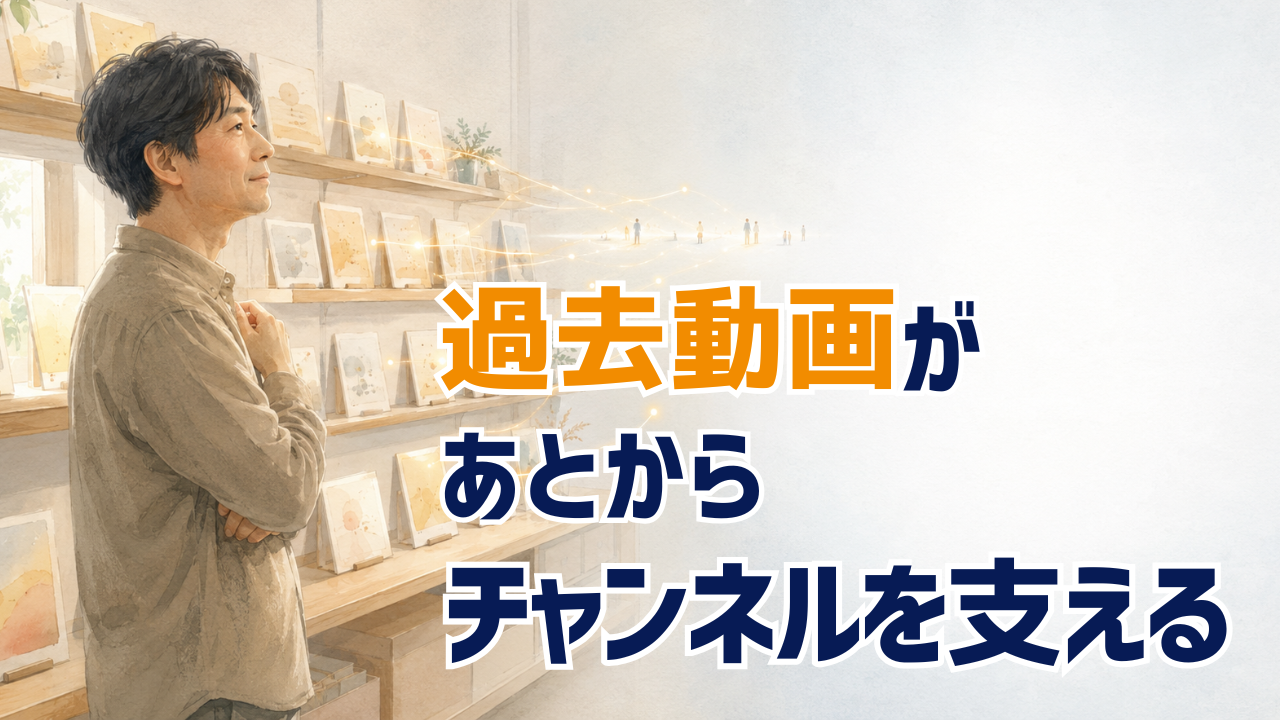 過去動画があとからチャンネルを支える
